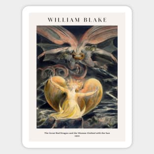 William Blake - The Red Dragon and the Woman Clothed with the Sun Sticker